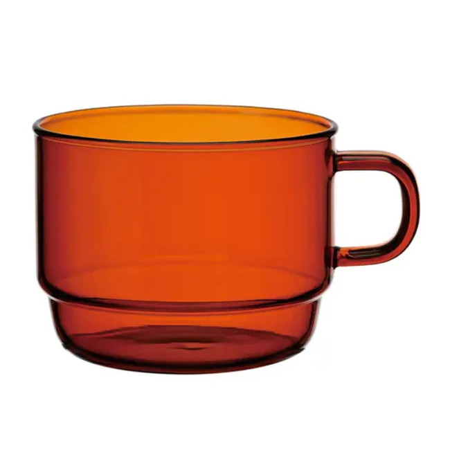 Amber Glass Stackable Mug