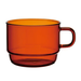 Amber Glass Stackable Mug