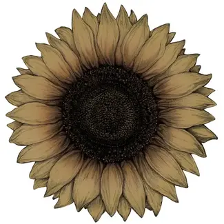 Die Cut Vintage Sunflower