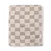 Tan Checkered - Jacquard Terry Knit Baby Blanket
