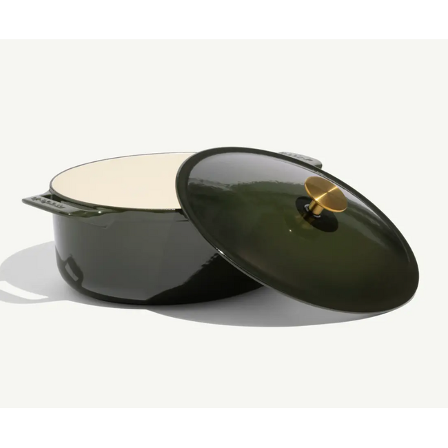 made in Enameled Cast Iron 7.5qt Oval Dutch Oven - Willow Green