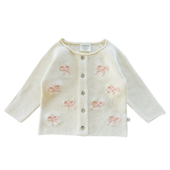 Zoe Bow Sweater Cardigan 3-6m