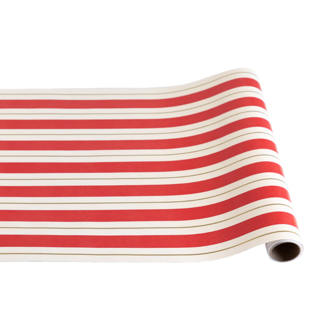 Red & Gold Awning Stripe Runner