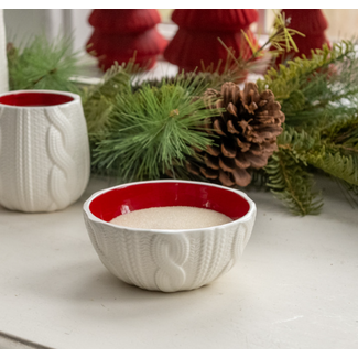 Cream Sweater Bowl 6"
