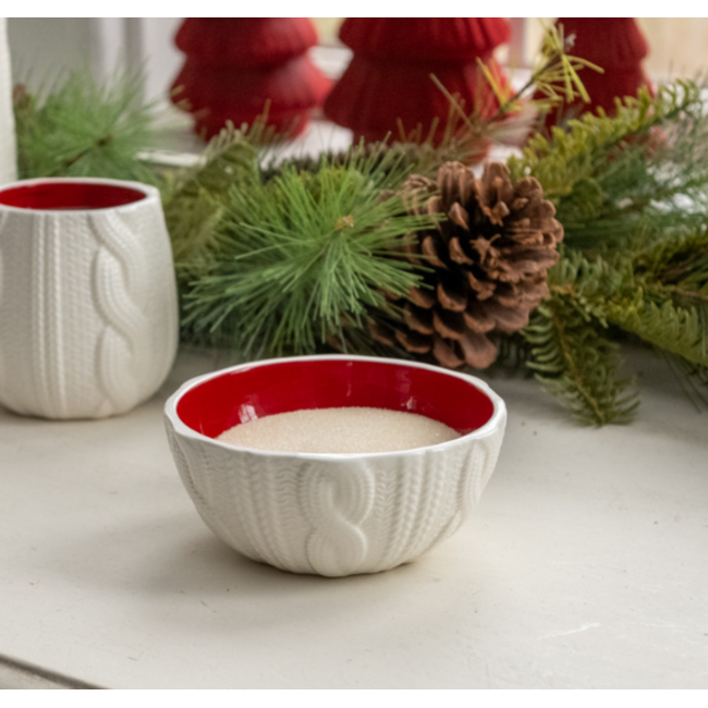 Cream Sweater Bowl 6"