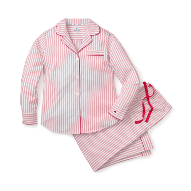 Women's Antique Red Ticking PJ Set