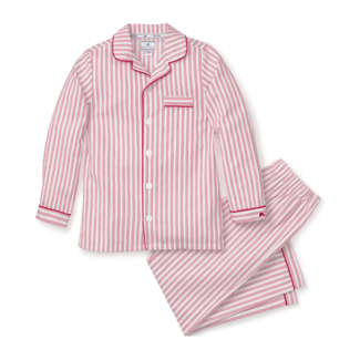 Kids Antique Red Ticking Pajama Set