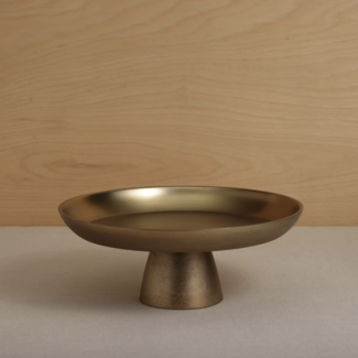 Large Pedestal Antique Brass