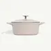 made in Enameled Cast Iron 5.5 qt. Round Dutch Oven - Antique White