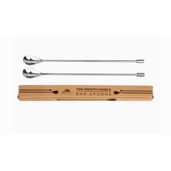 Set of 2 Silver Bar Spoons