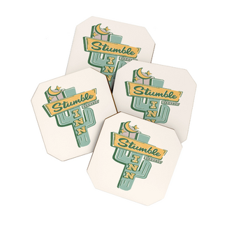 The Stumble Inn Vintage Coaster S/4
