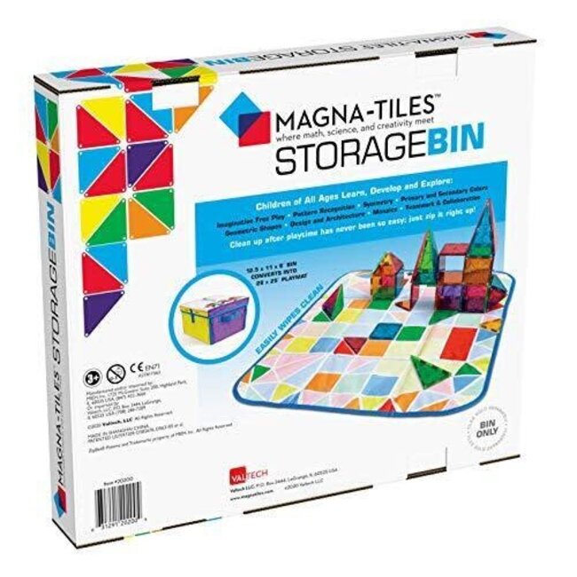 Magna-Tiles Storage Bin & Interactive Play-Mat