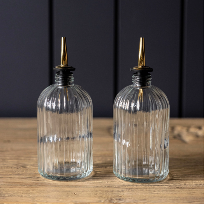 Scallop Glass Bottle