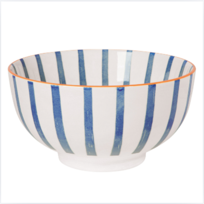 Citrus Burst Bowl Blue Stripe