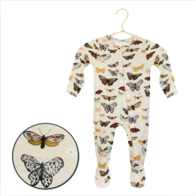 Amelia Zipper Footies 0 - 3 Mo