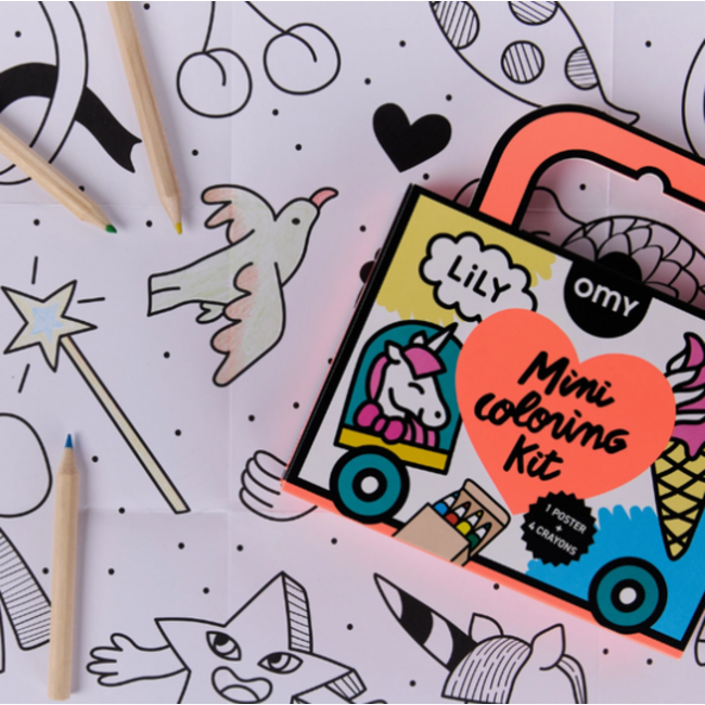 POCKET COLORING lily