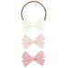 Tulle Bow  Set - Blush Headbands Med