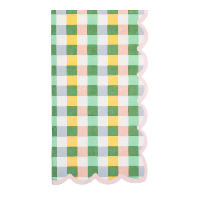 Hopscotch Gingham Guest Napkin