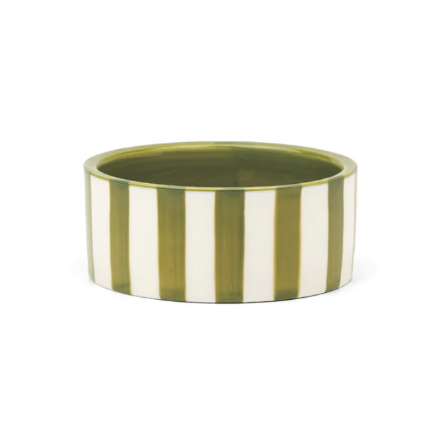Izzy Wine Coaster - Green Stripe