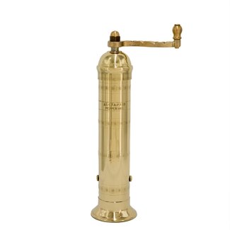 Brass Pepper Mill 9"