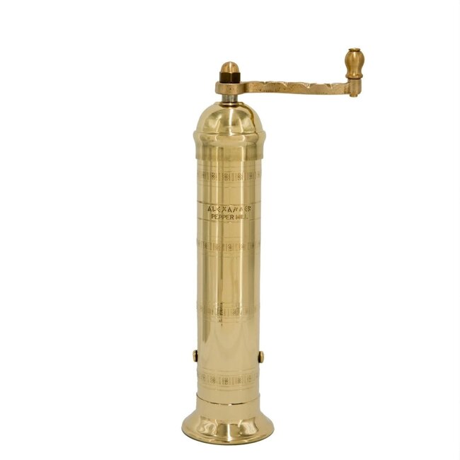 Brass Pepper Mill 9"