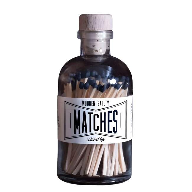 Vintage Apothecary Wood Top Matches- Black