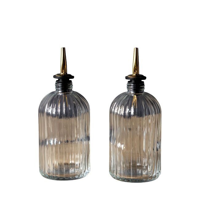 Scallop Glass Bottle