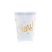 Cheers Frosted Plastic Cups 12oz