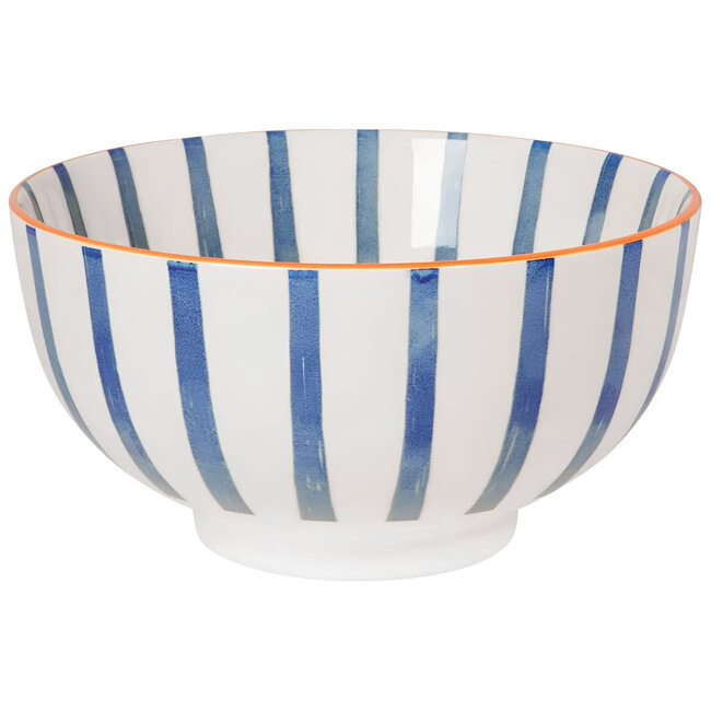 Citrus Burst Bowl Blue Stripe