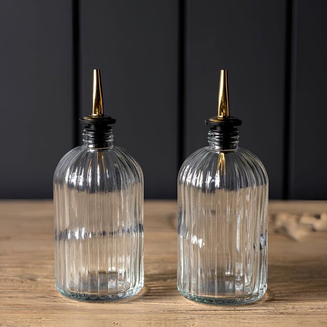 Scallop Glass Bottle
