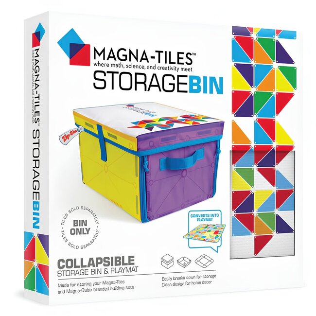 Magna-Tiles Storage Bin & Interactive Play-Mat