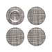 Mini Basketweave Coaster 4PK Gravel