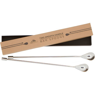 Set of 2 Silver Bar Spoons