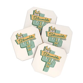 The Stumble Inn Vintage Coaster S/4