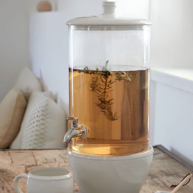 Glass Drink Dispenser With Stand - Fontana