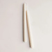 Beeswax Pair of 12" Taper Candles Salt
