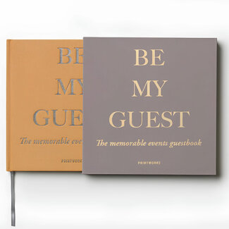 Guest Book - Beige Yellow