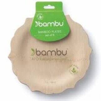 Bambu Disposable Bamboo Fancy Plates
