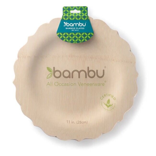 Bambu Disposable Bamboo Fancy Plates