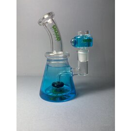 Cannatron Ooze Glyco Bong Glycerin Chilled Glass Water Pipe - Aqua Teal