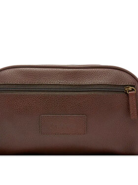 Barbour Barbour Leather Wash Bag