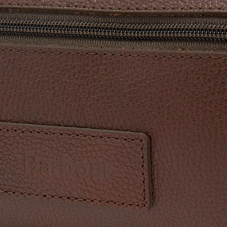Barbour Barbour Leather Wash Bag