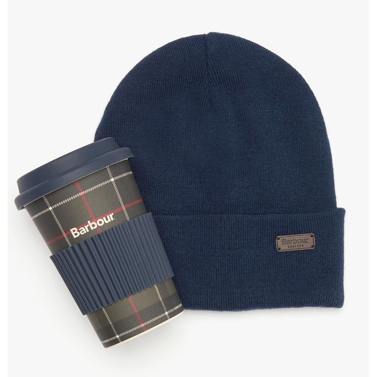 Barbour Barbour Swinton Beanie and Travel Mug