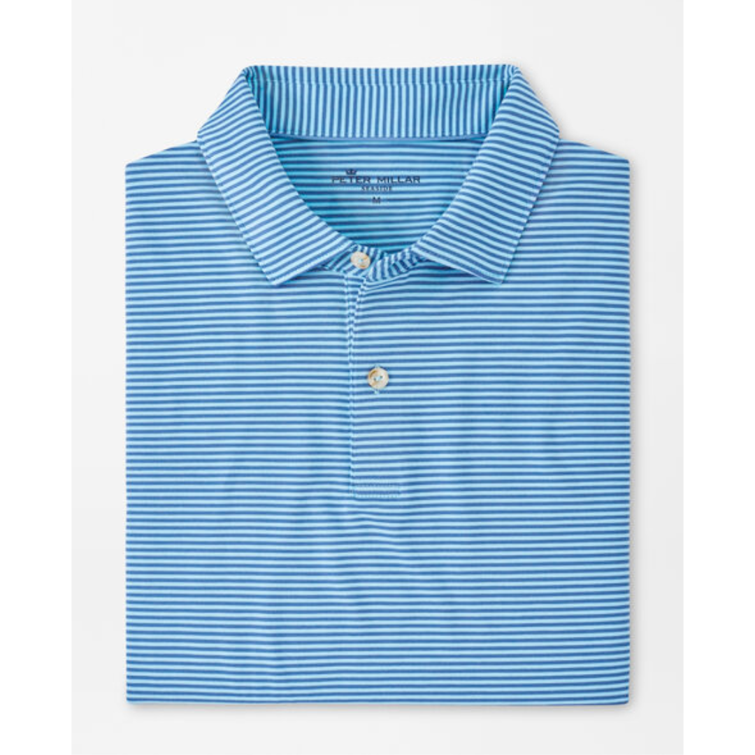 Peter Millar Drirelease Natural Touch Gaffer's Stripe Polo