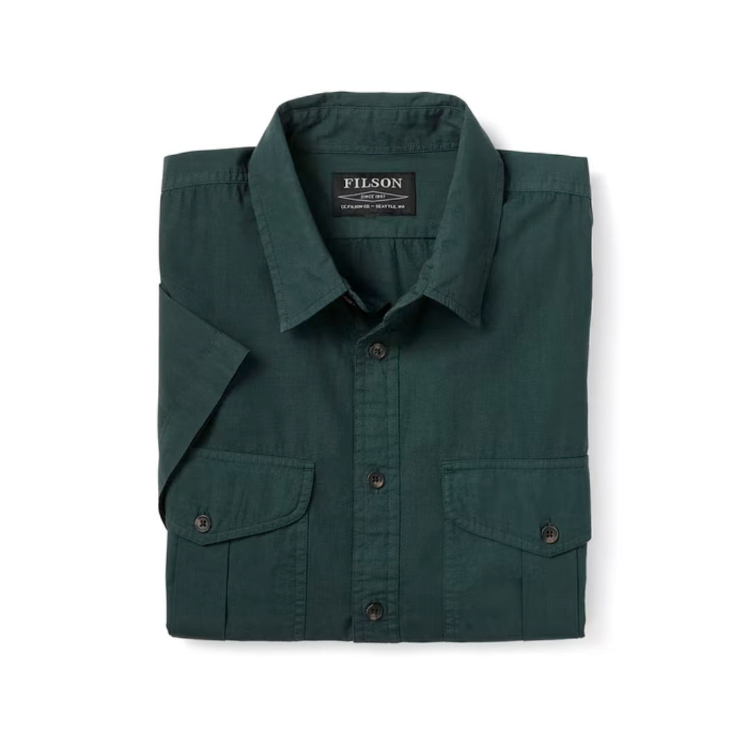 Filson Washed S/S Feather Cloth Shirt