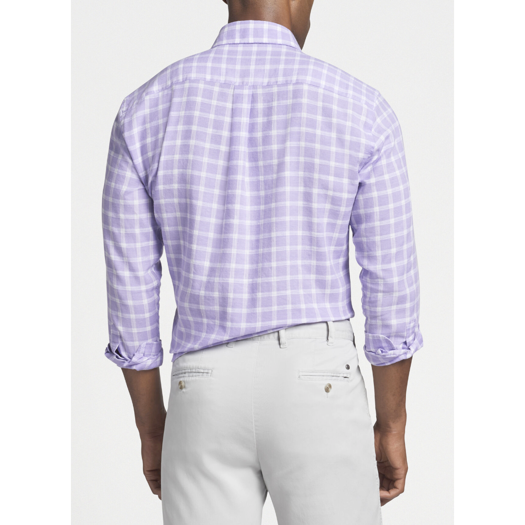 Peter Millar Peter Millar Franklin Crown Cool Linen-Blend Sport Shirt