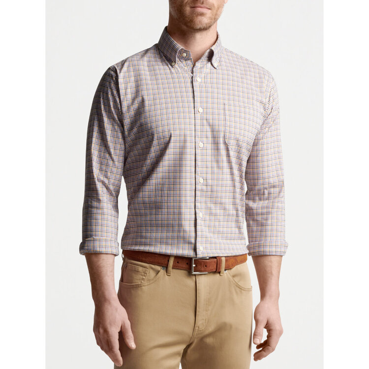 Peter Millar Peter Millar Quinby Crown Light Cotton Blend Sport Shirt