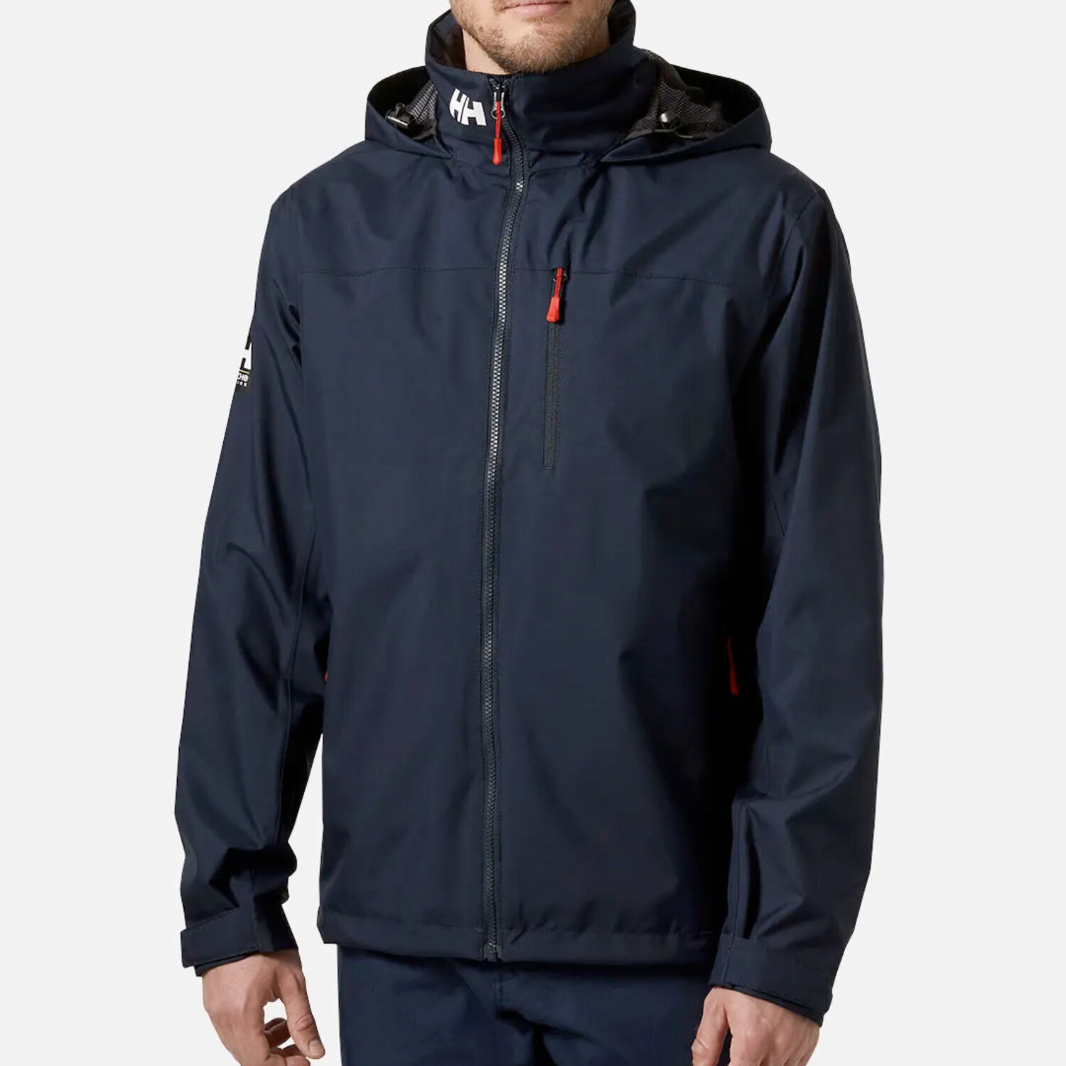 Helly Hansen Crew Hooded Jacketフード付きネイビー Helly Hansen 2.0 Crew Hooded Sailing Jacket | Defender Marine