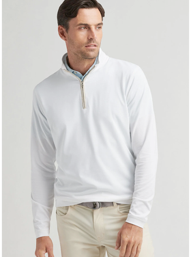 Peter Millar Peter Millar Albatross Cotton Blend Pique Quarter Zip