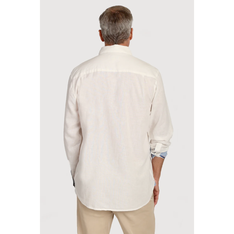 True Grit True Grit Washed Melange Linen S/S Shirt